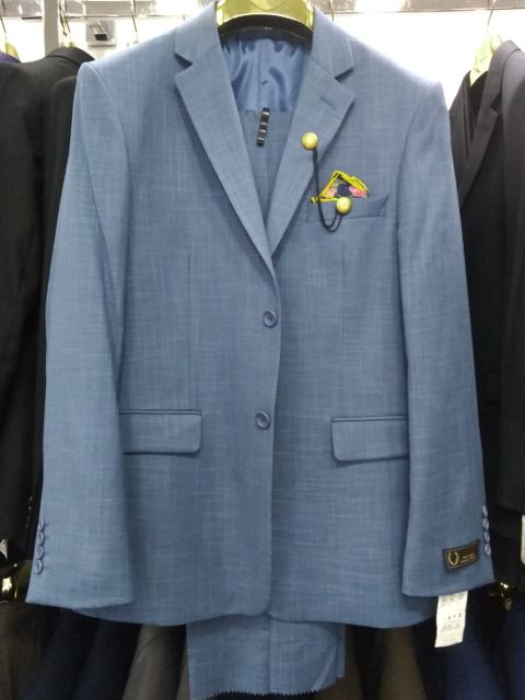 men suit thread-to-thread filafil blue